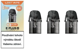 Náhradní cartridge (POD) Lost Vape E Plus V2 0,6ohm / 2ml (3Pack)
