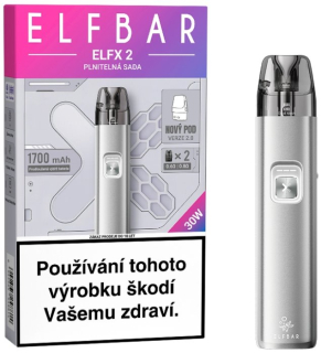 Elektronická cigareta Elf Bar ELFX 2 1700mAh Titanium Silver