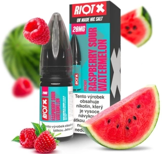 E-liquid RIOT X Salt Raspberry Sour Watermelon 10ml - 10mg