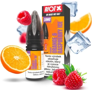 E-liquid RIOT X Salt Orange & Raspberry Ice 10ml - 20mg