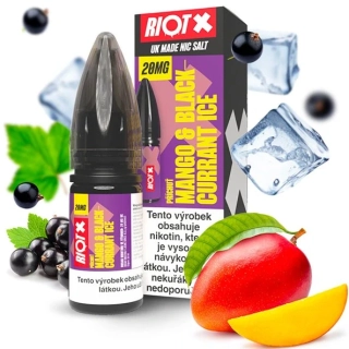 E-liquid RIOT X Salt Mango & Blackcurrant Ice 10ml - 10mg