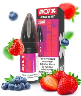E-liquid RIOT X Salt Blueberry Sour Strawberry 10ml - 20mg