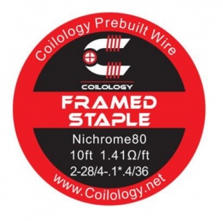 Odporový drát Coilology Framed Staple Ni80 2*0.32/4-.1*.3/0.12 - 3m
