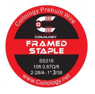 Odporový drát Coilology Framed Staple SS316 2*0.32/4-.1*.3/0.1 - 3m