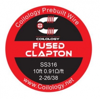Odporový drát Coilology Fused Clapton SS316 2*0.4/0.1 - 3m