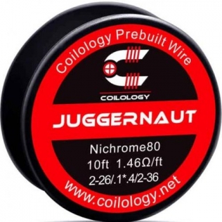 Odporový drát Coilology Juggernaut Ni80 2-28/.1*.4/2-36 - 3m