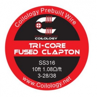Odporový drát Coilology Tri-Core Fused Clapton SS316 3*0.32/0.1 - 3m