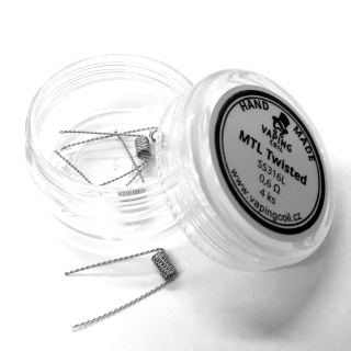 Předmotané spirálky VapingCoil MTL Twisted SS316 0.6ohm / 4ks