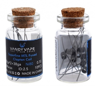 Předmotané žhavící spirálky Vandy Vape Superfine MTL Ni80 0.25*2+0.1mm / 0,7Ohm